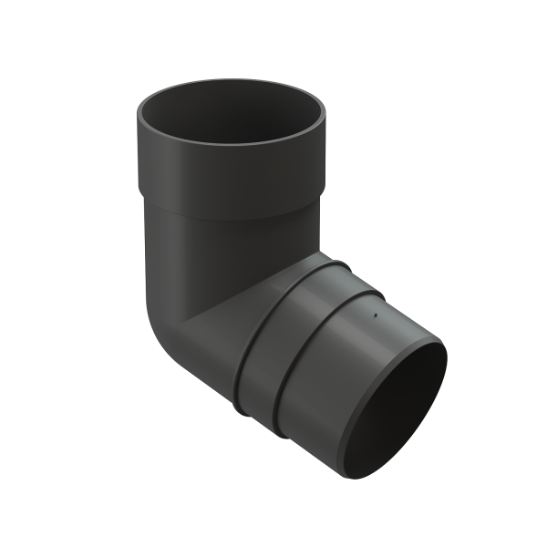Колено 72˚ для водосточной трубы Docke Premium Графит купить в Твери
