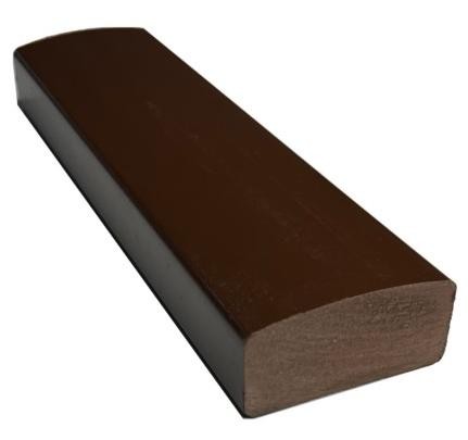 Лавочный брус Ecodecking Некст полнотелый глянцевый 70х35 шоколад купить в Твери