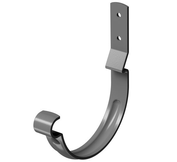 Карнизный крюк короткий (гнутый) D125 Döcke STAL PREMIUM Графит, (RAL 7024) купить в Твери