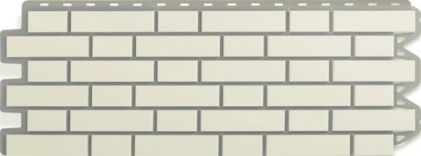Фасадная панель Альта-Профиль, Кирпич Клинкерный, Белый купить в Твери
