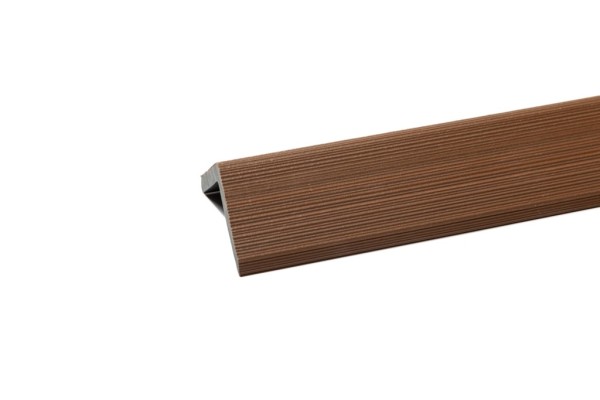 Уголок торцевой Ecodecking Скай коэкструзия 45х45х3000 Тик купить в Твери