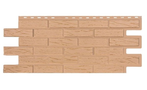 Фасадная панель T-Siding Кирпич Саман Эко Крем купить в Твери