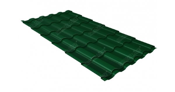 Металлочерепица кредо 0,45 Drap RAL 6005 зеленый мох купить в Твери